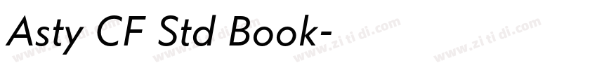 Asty CF Std Book字体转换